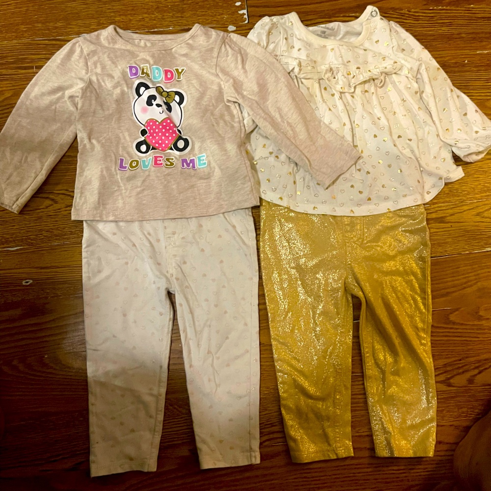 Girls 4 piece mix and match set